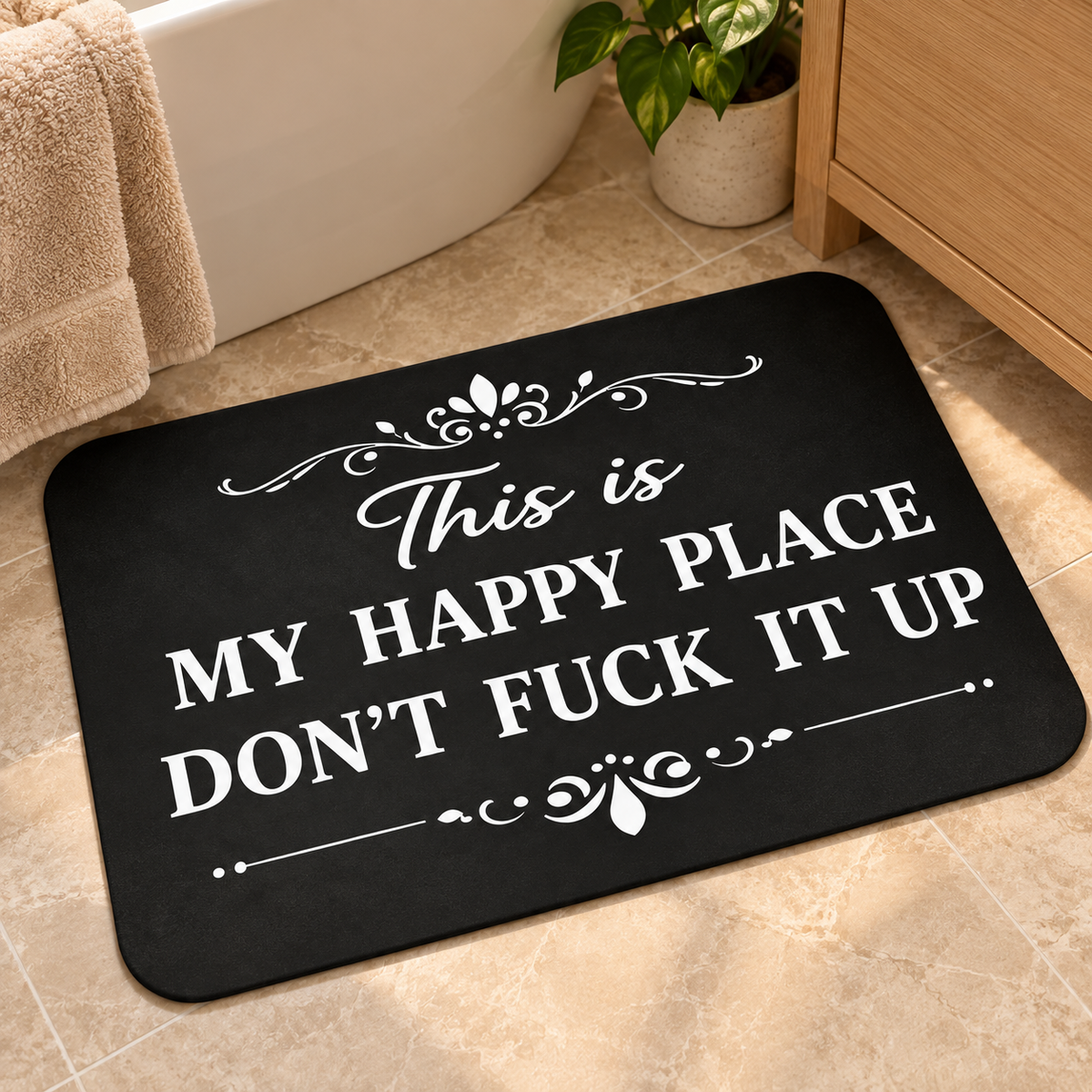 Diatomaceous Earth Bath Mat – Fun Bathroom Rugs
