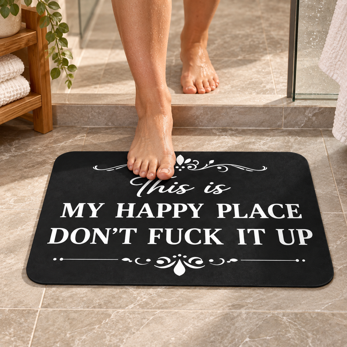 Diatomaceous Earth Bath Mat – Fun Bathroom Rugs