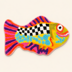 Colorful Fish-Shaped Bath Mat – Fun Bathroom Rugs